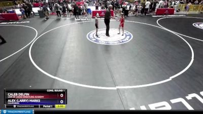 70 lbs Cons. Round 1 - Caleb Delfin, Lion Of Judah Wrestling Academy vs Alex (Larry) Marks, California