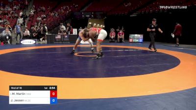 92 kg Rnd Of 16 - Myles Martin, Titan Mercury Wrestling Club vs Jack Jessen, Wildcat Wrestling Club