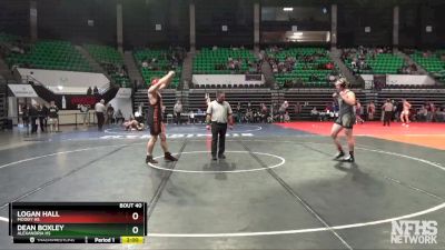 220 lbs Champ. Round 1 - Dean Boxley, Alexandria HS vs Logan Hall, Moody Hs