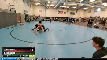 132 lbs Round 1 (10 Team) - Zaden Seibel, Laramie vs Don Balerio, Fossil Ridge