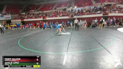 107 lbs Quarters & 1st Wb (16 Team) - Tammy Salazar, Amarillo Caprock vs Natalie Lopez, Frisco