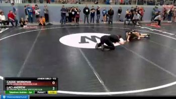 112 lbs Rr1 - Cassie Workman, ARCTIC WARRIORS WRESTLING CLUB vs Laci Andrew, Dillingham Wolverine Wrestling Club