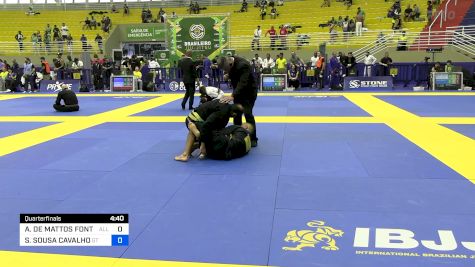 ALEXANDRE DE MATTOS FONTOURA vs SOUSANDRADE SOUSA CAVALHO 2024 Brasileiro Jiu-Jitsu IBJJF