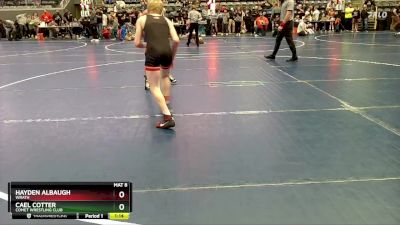 115 lbs Cons. Round 4 - Cael Cotter, Comet Wrestling Club vs Hayden Albaugh, WRATH