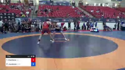 77 kg Consolation - Tyler Eischens, California Regional Training Center (CA RTC) vs Payton Jacobson, Sunkist Kids Wrestling Club