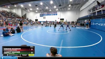 110 lbs Prelim - Garrett Wagoner, Gering Junior High vs Donavin Dickerson, Douglas Middle School