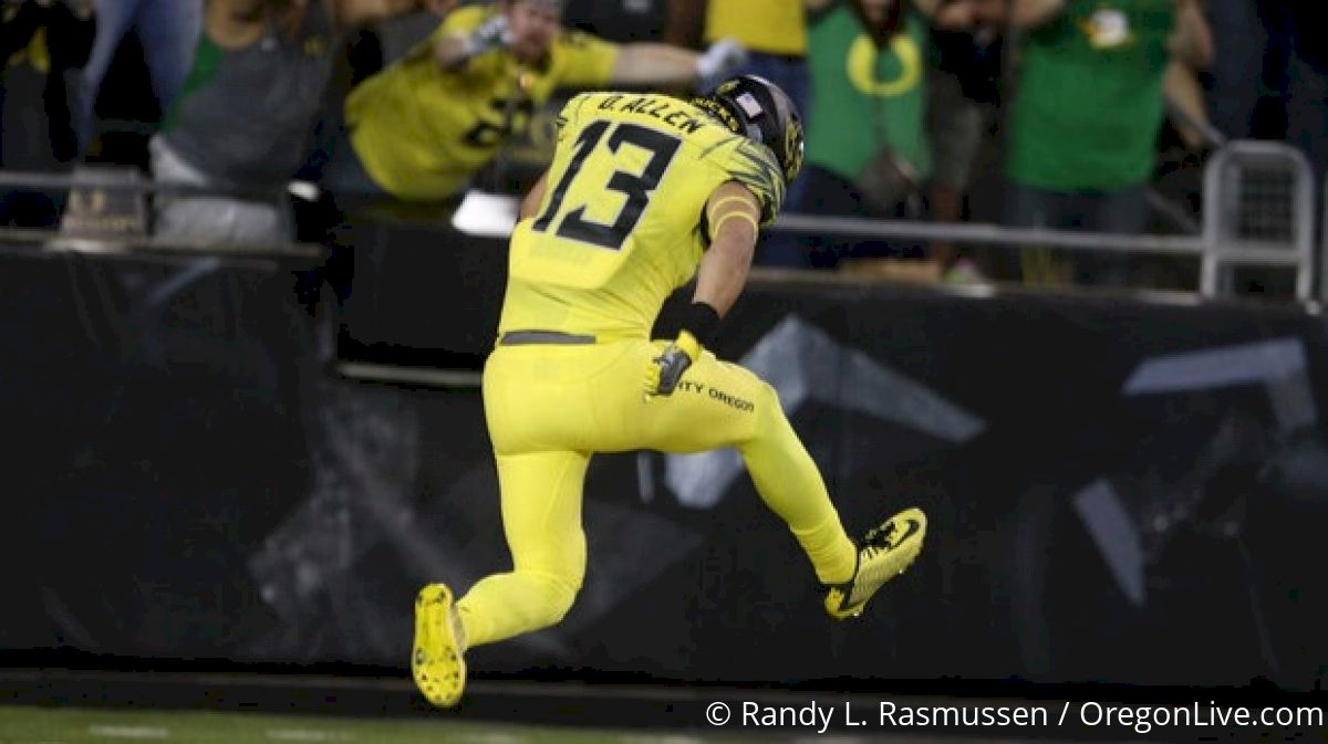 WATCH: Devon Allen Celebrates Touchdown With Hurdle Drills
