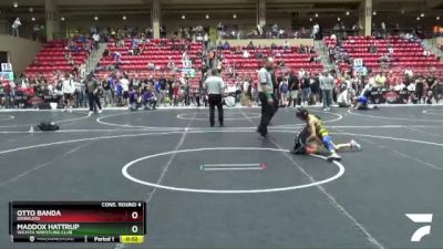 61 lbs Cons. Round 4 - Maddox Hattrup, Wichita Wrestling Club vs Otto Banda, Brawlers