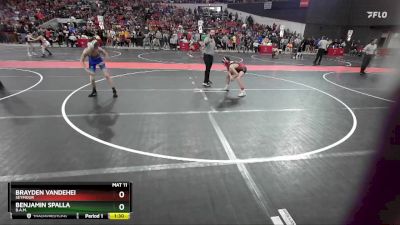 110 lbs Champ. Round 2 - Brayden VanDeHei, Seymour vs Benjamin Spalla, B.A.M.