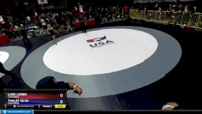 83 lbs 1st Place Match - Luke Loren, California vs Thales Silva, California