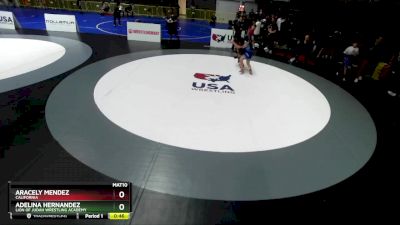 126 lbs Semifinal - Aracely Mendez, California vs Adelina Hernandez, Lion Of Judah Wrestling Academy