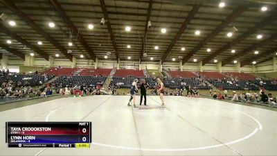 130 lbs Semis (4 Team) - Taya Croookston, Utah 1 vs Lynn Horn, Oklahoma