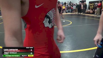 20 lbs Round 2 - Cade Carpenter, New Hampton/Turkey Valley vs Trent Schullo, Waukon