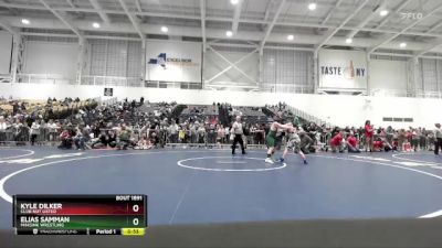 112 lbs Round 2 - Kyle Dilker, Club Not Listed vs Elias Samman, Minisink Wrestling