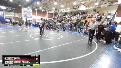 126 lbs Semifinal - Anthony Lucio, Fountain Valley vs Brenden Jorden Agcaoili, SLAM! NEVADA