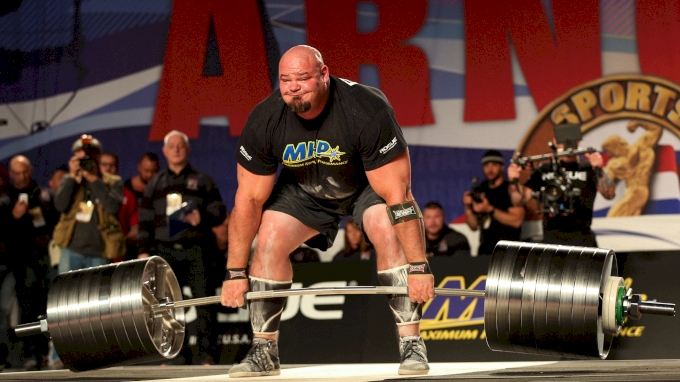 Brian Shaw deadlifts at the 2016 Arnold Classic