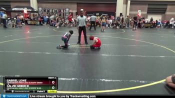 56 lbs Quarterfinals (8 Team) - Gabriel Lowe, Contenders Wrestling Academy Green vs Calvin Greer III, Contenders Wrestling Academy Blue