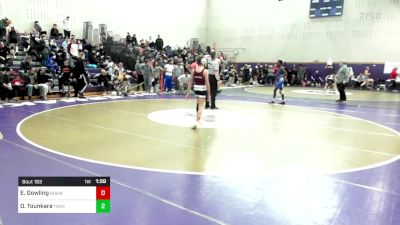 106 lbs Round Of 16 - Ethan Dowling, Ridgewood vs Oumar Tounkara, Teaneck