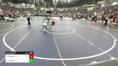 80 lbs Round Of 32 - Abel Miller, Team Grand Valley Elite vs Gavin Stow, Kinard Middle School