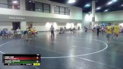 126 lbs Round 1 (6 Team) - Mason Ziegler, MAWA Red vs Cree Soe, Nebraska Broskis