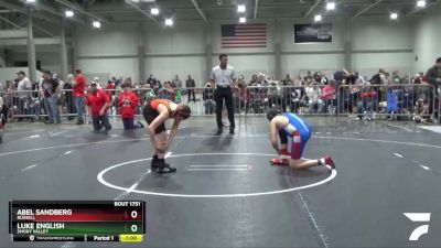 120 lbs Cons. Round 1 - Luke English, Smoky Valley vs Abel Sandberg, Russell