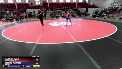 101 lbs 1st Place Match - Madison Avila, North Central (IL) vs Genesis Ramirez, Aurora