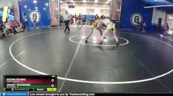 120 lbs Round 1 (8 Team) - Aydan Ruano, Funky Monkey vs Grady Woodard, AP X Kame