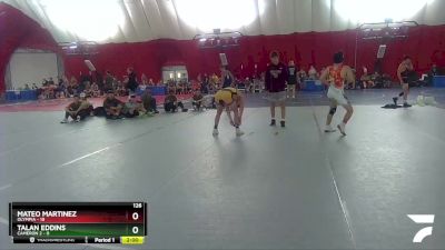 126 lbs Round 4 (16 Team) - Mateo Martinez, Olympia vs Talan Eddins, Cameron 2