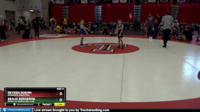 55 lbs Cons. Round 1 - John Luke Moore, Arab Youth Wrestling vs Ezekiel Rogers, Tuscaloosa Takedown Titans