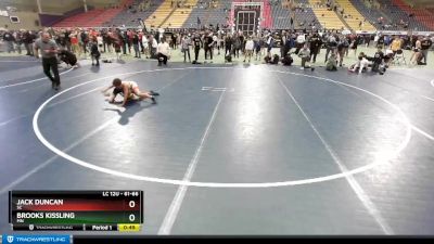 61-66 lbs Round 1 - Brooks Kissling, MN vs Jack Duncan, SC