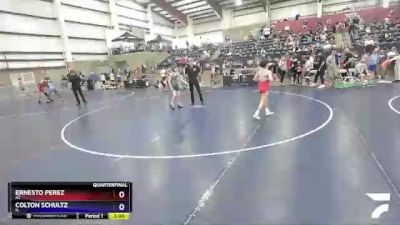 92 lbs Quarterfinal - Ernesto Perez, AZ vs Colton Schultz, IL