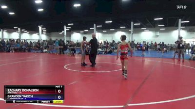 87 lbs Semis & 3rd Wb (16 Team) - Zachary Donalson, Arkansas vs Brayden Yakich, Colorado Blue