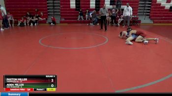 160 lbs Round 3 (12 Team) - Paxton Miller, Thompson HS vs Aden Miller, Oak Mountain