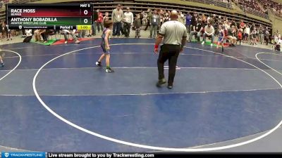 67 lbs Cons. Round 2 - Anthony Bobadilla, Aviator Wrestling Club vs Race Moss, Beaver