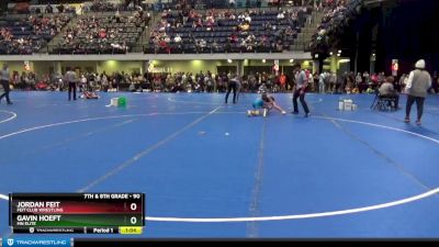 90 lbs Semifinal - Jordan Feit, Feit Club Wrestling vs Gavin Hoeft, MN Elite