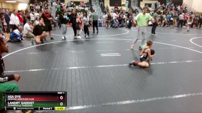 53 lbs 1st Place Match - Landry Gaddist, Summerville Takedown vs Asa Dye, Irontide Wrestling Club