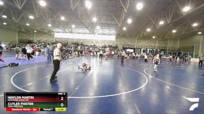 55 lbs Quarterfinal - Cutler Phister, Team Prestige vs Waylon Martin, Southern Idaho WC