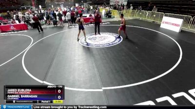 170 lbs Cons. Round 2 - Jared Eublera, Morro Bay Wrestling vs Gabriel Barragan, California