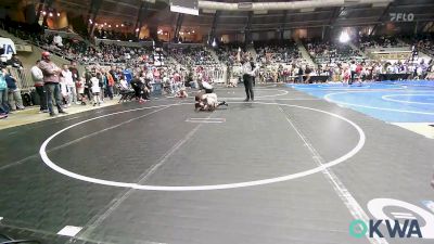 55 lbs Semifinal - Hudson Hood, Collinsville Cardinal Youth Wrestling vs Beau Fisher, Salina Wrestling Club