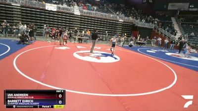 59 lbs Quarterfinal - Ian Andreen, Douglas Wrestling Club vs Barrett Ehrich, Gladiator Wrestling Academy