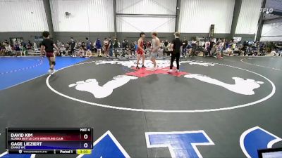 150 lbs Cons. Round 2 - David Kim, Alaska Battle Cats Wrestling Club vs Gage Lieziert, Camas WC