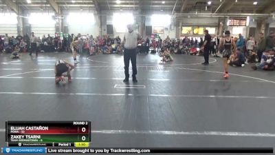 88 lbs Round 2 - Elijah Castañon, POWA vs Zakey Tsarni, Team Germantown