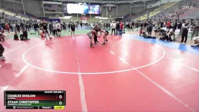 138 lbs Champ. Round 1 - Charles Kholian, Illinois vs Ethan Christoffer, Immortal Athletics WC