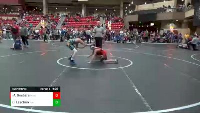 96 lbs Quarterfinal - Antonio Guebara, Maize Wrestling Club vs Declyn Leschnik, Ridge Wrestling