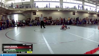 40 lbs Cons. Round 2 - Carson Pedroni, Edgewood Wrestling Club vs Dupre Garber, Hobart Wrestling Club