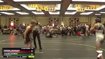 107 lbs Semifinal - Dominic Spennato, Red Lion Christian Academy vs Steven Faubion, K-Vegas Elite