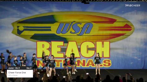 Cheer Force One - CF1 J-Force [2022 Junior--Div 2 Day 2] 2022 WSA Beach Nationals