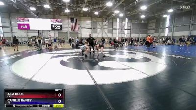 65 lbs Cons. Round 4 - Aila Duus, CA vs Camille Rainey, TX