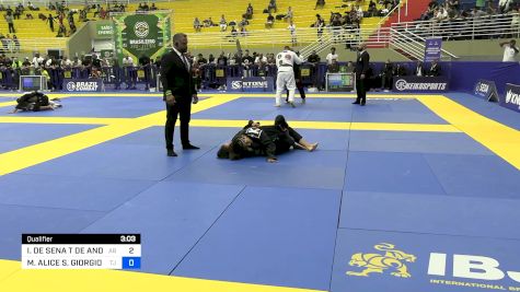 ISABELLE DE SENA T DE ANDRADE vs MARIA ALICE S. GIORGIO DA SILVA 2024 Brasileiro Jiu-Jitsu IBJJF