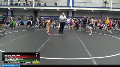 100 lbs Round 6 (8 Team) - Mason Whitney, Mat Assassins vs Ethan Dimmerling, Team Germantown